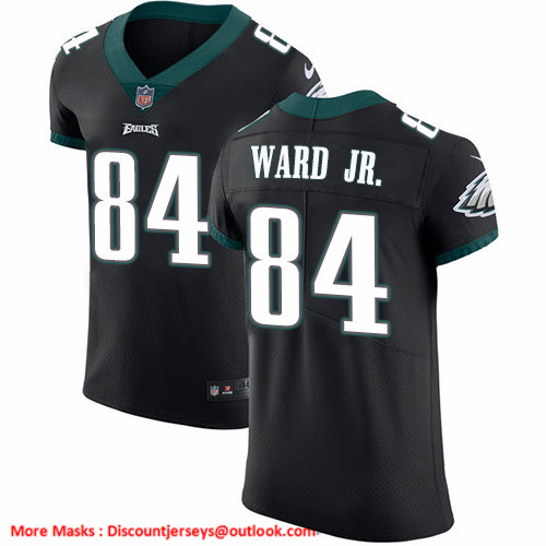 Nike Eagles #84 Greg Ward Jr. Black Alternate Men's Stitched NFL New Elite Jersey