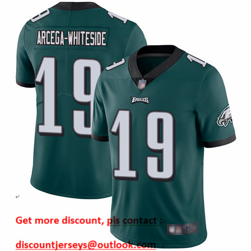 Eagles #19 JJ Arcega-Whiteside Midnight Green Team Color Men's Stitched Football Vapor Untouchable Limited Jersey