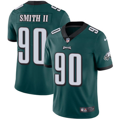 Nike Eagles #90 Marcus Smith II Midnight Green Team Color Men's Stitched NFL Vapor Untouchable Limited Jersey