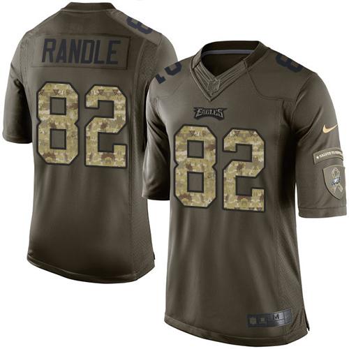 Nike Eagles #82 Rueben Randle Green Men's Stitched NFL Limited Salute to Service Jersey