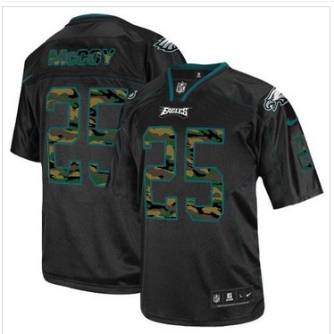 New Philadelphia Eagles #25 LeSean McCoy Black NFL Elite Camo Fashion Jersey