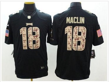 NEW Philadelphia Eagles #18 Jeremy Maclin Black NFL Limited Salute to Service Jersey