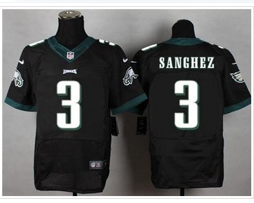 NEW Philadelphia Eagles #3 Mark Sanchez Black Alternate NFL New Elite Jersey