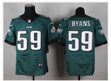 NEW Philadelphia Eagles #59 DeMeco Ryans Midnight Green Team Color NFL New Elite Jersey