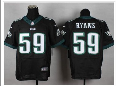 NEW Philadelphia Eagles #59 DeMeco Ryans Black Alternate NFL New Elite Jersey
