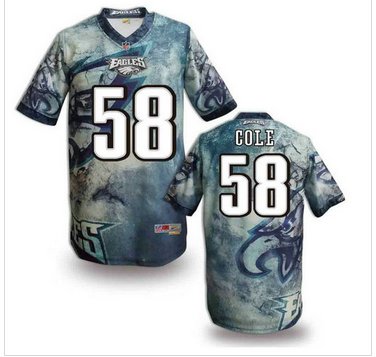 Philadelphia Eagles #58 COLE Men's Stitched NFL Elite Fanatical Version Jersey (4)