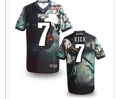 Philadelphia Eagles #7 VICK Men's Stitched NFL Elite Fanatical Version Jersey (3)