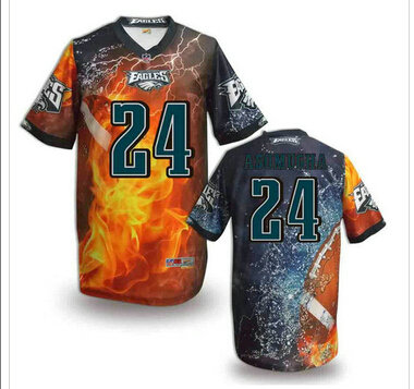 Philadelphia Eagles #24 ASOMUGHA Men's Stitched NFL Elite Fanatical Version Jersey (5)