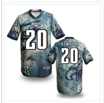 Philadelphia Eagles #20 DAWKINS Men's Stitched NFL Elite Fanatical Version Jersey (4)