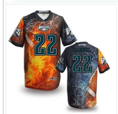 Philadelphia Eagles #22 SAMUEL Men's Stitched NFL Elite Fanatical Version Jersey (5)