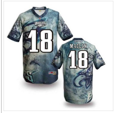 Philadelphia Eagles #18 MACLIN Men's Stitched NFL Elite Fanatical Version Jersey (4)
