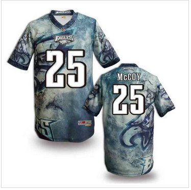 Philadelphia Eagles #25 McCOY Men's Stitched NFL Elite Fanatical Version Jersey (4)