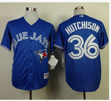 Toronto Blue Jays #36 Drew Hutchison Blue Cool Base Stitched Baseball Jersey