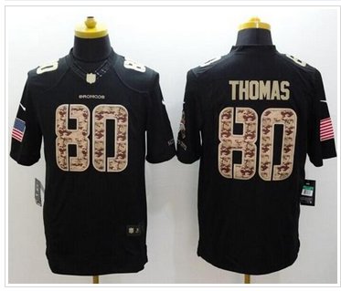 NEW Denver Broncos #80 Julius Thomas Black NFL Limited Salute to Service jersey