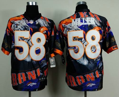 New Denver Broncos #58 Von Miller Team Color NFL Elite Fanatical Jersey