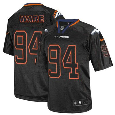 New Denver Broncos #94 DeMarcus Ware Lights Out Black NFL Elite Jersey