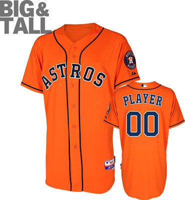 Houston Astros Any Player Alternate Orange Cool Base MLB Jerseys