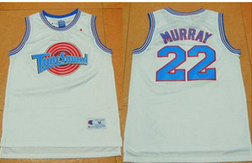 Space Jam Tune Squad #22 Bill Murray White Stitched NBA Jersey