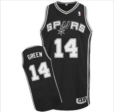 Revolution 30 Spurs #14 Danny Green Black Stitched NBA Jersey
