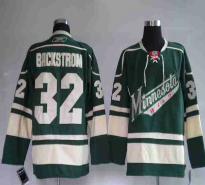 Minnesota Wild 32# BACKSTROM GREEN jerseys