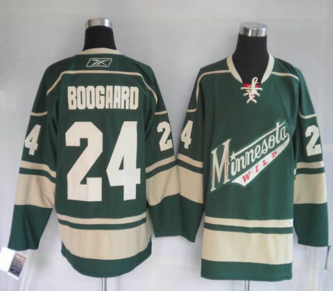 NHL jerseys Minnesota Wild 24# BOOGAARD green)