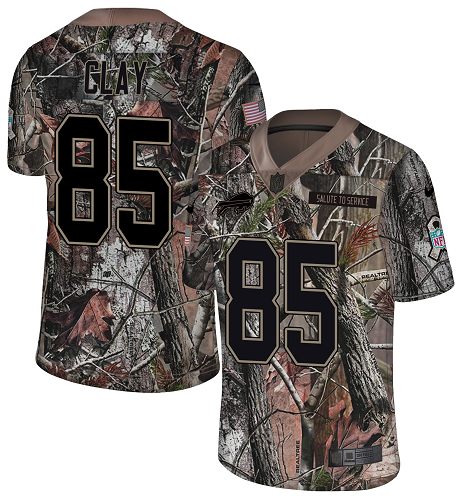 Nike Bills #85 Charles Clay Camo Men's Stitched NFL Limited Rush Realtree Jersey