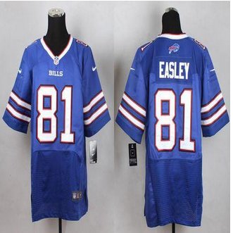 New Buffalo Bills #81 Marcus Easley Royal Blue Team Color Men's Stitched NFL New Elite Jersey