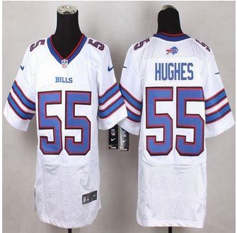 New Buffalo Bills #55 Jerry Hughes White Men's Stitched NFL New Elite Jersey