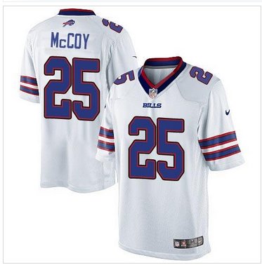 NEW Bills #25 LeSean McCoy White Men's Stitched NFL New Limited Jersey