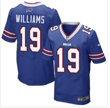 NEW Buffalo Bills #19 Mike Williams Royal Blue Team Color NFL New Elite Jersey