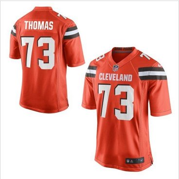 New Cleveland Browns #73 Joe Thomas Orange Alternate Men's Stitched NFL New Elite Jersey
