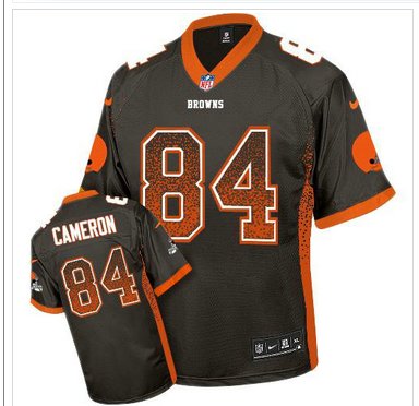 NEW Cleveland Browns #84 Jordan Cameron Brown Team Color NFL Elite Drift Fashion Jersey