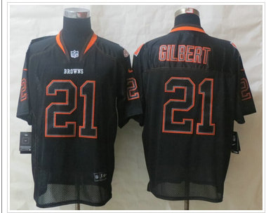 NEW Cleveland Browns #21 Justin Gilbert Lights Out Black NFL Elite Jersey
