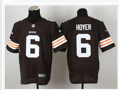 NEW Cleveland Browns #6 Brian Hoyer Brown Team Color NFL Elite Jersey