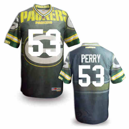 New Green Bay Packers 53 Perry Team Color NFL Elite Fanatical Version Jersey