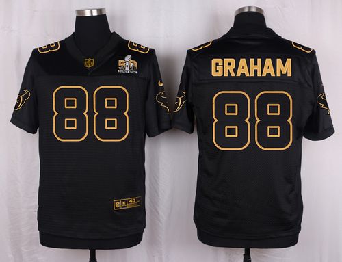 Nike Texans #88 Garrett Graham Black Men's Stitched NFL Elite Pro Line Gold Collection Jersey
