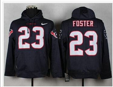 Houston Texans #23 Arian Foster Blue Pullover NFL Hoodie