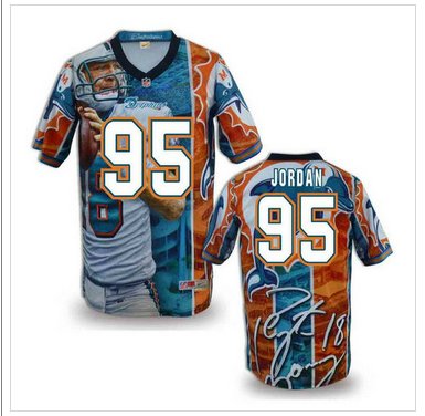 Miami Dolphins #95 JORDAN Men's Stitched NFL Elite Fanatical Version Jersey (2)