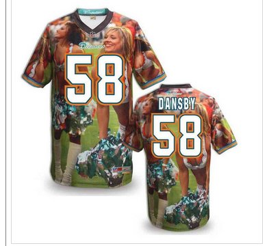 Miami Dolphins #58 DANSBY Men's Stitched NFL Elite Fanatical Version Jersey (4)