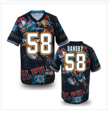 Miami Dolphins #58 DANSBY Men's Stitched NFL Elite Fanatical Version Jersey (1)