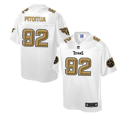Nike Titans #92 Ropati Pitoitua White Men's NFL Pro Line Fashion Elite Jersey