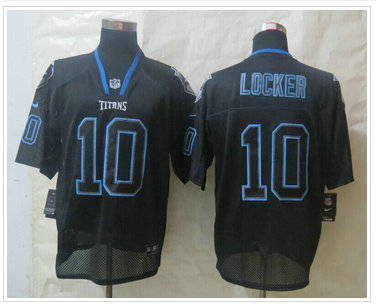 New Tennessee Titans 10 Locker Lights Out Black Elite Jerseys