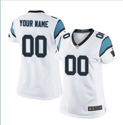 Women's Nike Carolina Panthers Customized Elite White NFL Jersey