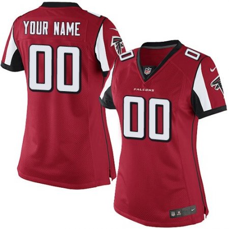 Women's Nike Atlanta Falcons Customized Elite Red Team Color NFL Jersey
