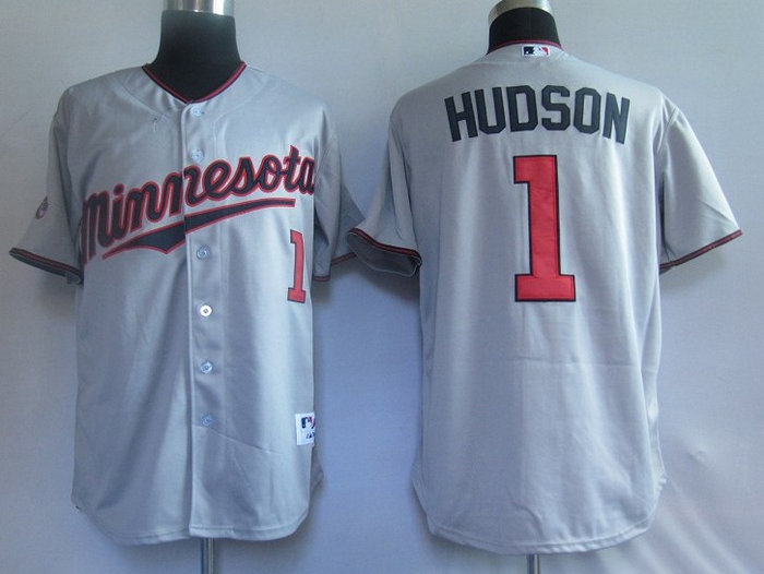 MLB Jerseys Minnesota Twins 1# Hudson Grey