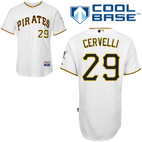 Pittsburgh Pirates #29 Cervrlli Authentic Andrew McCutchen Home White Jersey