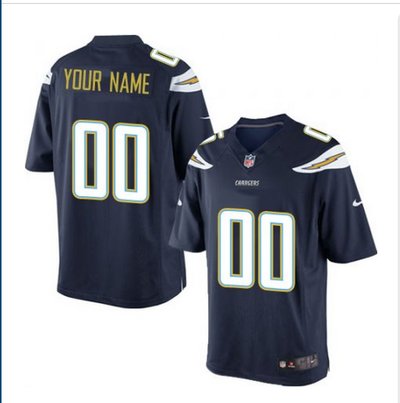 Youth Nike San Diego Chargers Customized Elite Navy Blue Team Color NFL Jersey