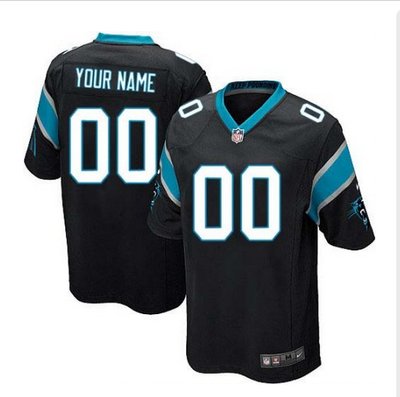 Youth Nike Carolina Panthers Customized Limited Black Team Color NFL Jersey