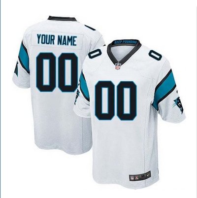 Youth Nike Carolina Panthers Customized Elite White NFL Jersey