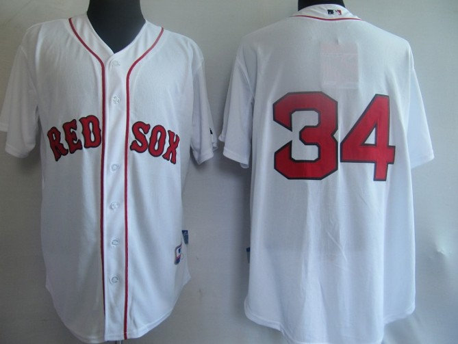 MLB Jerseys Boston Red Sox 34 David Ortiz white 34